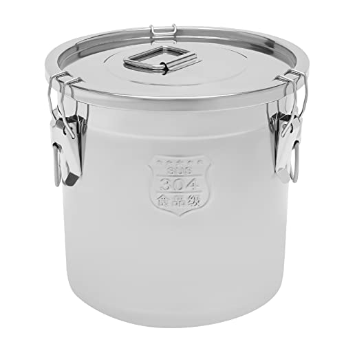 Acesunny Edelstahl Küche Getreidebehälter mit Deckel Vorratsdose Mehlbehälter Eimer 21L/33 Liter 304 Edelstahl Lebensmittel Küche Getreidebehälter Eimer mit Deckel (21L) von Acesunny