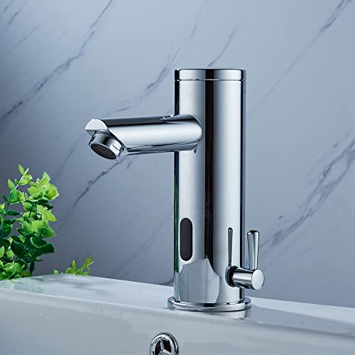 Acesunny Einhebel Mischbatterie Bad Armatur Waschtisch Sensorarmatur mit Infrarot-Sensor Waschtischarmatur Automatik Einhandmischer Bad Faucet Wannen Armatur Badewanne von Acesunny