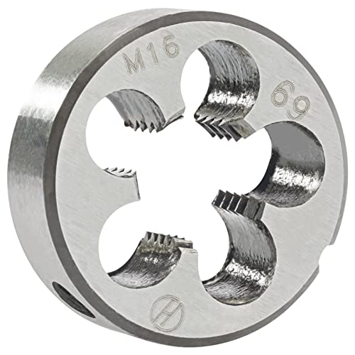 Aceteel M16 x 2 mm metrisches rundes Gewindeschneider, Rechtshänder, Maschinen-Gewindeschneider, M16 x 2 mm von Aceteel