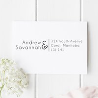 Adressstempel Selbstfärbendes Brautpaar Geschenk Adressstempel Selbstfärbendes Brautpaar Geschenk von AcetiDesignCo