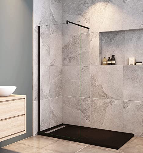Acezanble 60cm Walk-in Dusche Duschwand Duschabtrennung Duschtrennwand 8mm Nano Glas von Acezanble