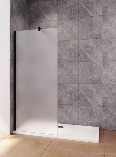 Acezanble Duschabtrennung Walk in Glas Duschwand 8mm Nano Glas Seitenwand,H200cm,90cm von Acezanble