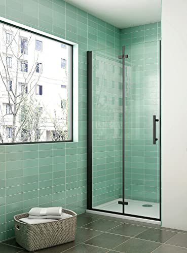 Acezanble Duschtür 100x195cm Duschabtrennung Nischentür Falttür 6mm Nano Glas,Höhe 195cm von Acezanble