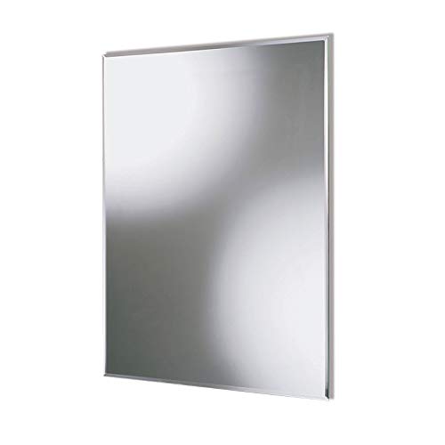 Acezanble Faccettenspiegel 90×45 cm, 5 mm stark, Garderobenspiegel Wandspiegel Badspiegel Kristallspiegel Rahmenlos Horizontal/Vertikal von Acezanble