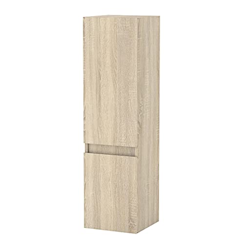 Acezanble Hochschrank 110 cm Badschrank Wandschrank Hängeschrank Eiche von Acezanble
