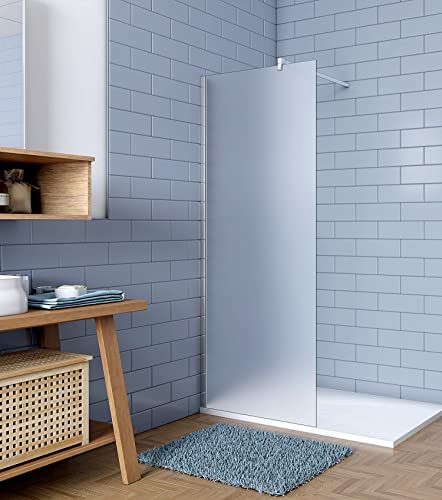 Acezanble Walk in Dusche 70cm Duschabtrennung Walk-in Duschwand 10mm Nano Milchglas H200cm Acezanble Walk in Dusche 70cm Duschabtrennung Walk-in Duschwand 10mm Nano Milchglas H200cm von Acezanble