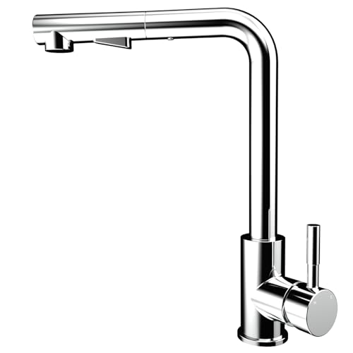 Ausziehbar Wasserhahn Küche,Hochdruck Spültischarmatur,Küchenarmaturen Dualer Wasserflussmodus mit Brause,Küchenarmatur Mischbatterie und Drehbarer 360°,Polierter Chrom Ausziehbar Wasserhahn Küche,Hochdruck Spültischarmatur,Küchenarmaturen Dualer Wasserflussmodus mit Brause,Küchenarmatur Mischbatterie und Drehbarer 360°,Polierter Chrom von Acezanble