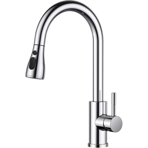 Ausziehbar Wasserhahn Küche,Küchenarmatur Mischbatterie und Drehbarer 360°,Hochdruck Spültischarmatur,Küchenarmaturen Dualer Wasserflussmodus mit Brause,Edelstahl Ausziehbar Wasserhahn Küche,Küchenarmatur Mischbatterie und Drehbarer 360°,Hochdruck Spültischarmatur,Küchenarmaturen Dualer Wasserflussmodus mit Brause,Edelstahl von Acezanble