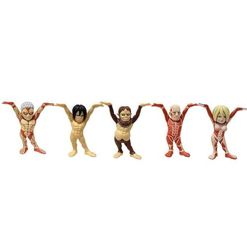 Acfigure 5 Stück Tier/Angriff/Kolossal/weiblich/gepanzerte Titanen Figur Statue 6,5 cm Anime Figuren stehen auf und heben Handspielzeug Modell zum Ausstellen und Sammeln Acfigure 5 Stück Tier/Angriff/Kolossal/weiblich/gepanzerte Titanen Figur Statue 6,5 cm Anime Figuren stehen auf und heben Handspielzeug Modell zum Ausstellen und Sammeln von Acfigure