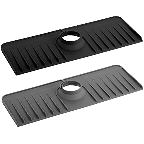 Acfthepiey 2PCS Silikon Drainage Pad Wasserhahn Pad Spritzwassergeschützt Wasser Pad Waschbecken Wasserhahn Silikon Waschbecken Abfluss Pad von Acfthepiey