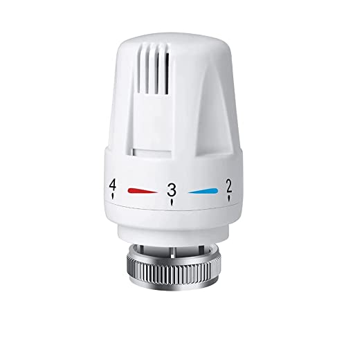 Temperaturregelventil Kühlerthermostat Thermostatkopf Heizkörper Thermostatkopf Verwendbares Gewinde M30x1,5 Ersatzkopf für Thermostatheizkörper für Küchenspüle Toilette Badezimmer von Achengqi