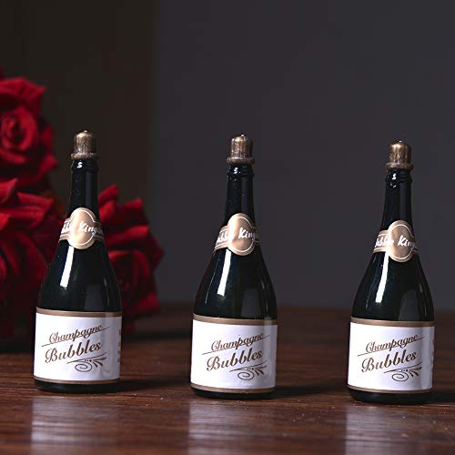 AchidistviQ-24 Stück/Set Hochzeit Party Champagner Form leere Seifenblasen Wasser Flasche Behälter – 24 Stück 24pcs von AchidistviQ