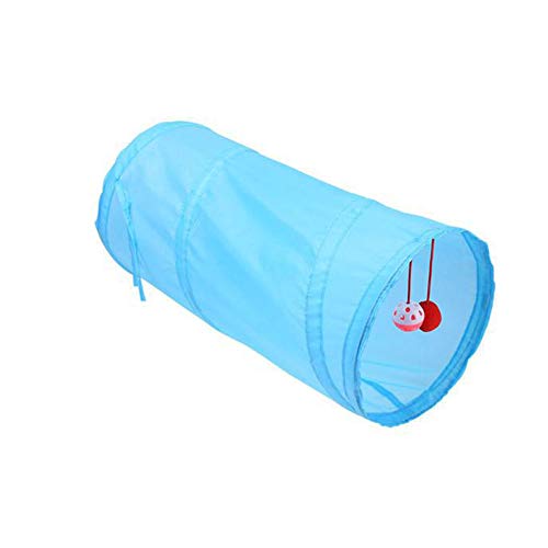 AchidistviQ Interaktives Katzenspielzeug, Katzentunnel, Spielzeug, Röhrenversteck mit Glocken und Ball, faltbarer Spieltunnel für Kätzchen, Welpen, Kaninchen, Hellblau AchidistviQ Interaktives Katzenspielzeug, Katzentunnel, Spielzeug, Röhrenversteck mit Glocken und Ball, faltbarer Spieltunnel für Kätzchen, Welpen, Kaninchen, Hellblau von AchidistviQ