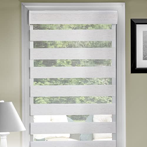 Achim Home Décor Fensterrollo, kabellos, doppellagig, 73,9 cm Breite x 183,9 cm Länge (Leinen), lichtfilternde Vinyl-Fenster-Sichtschutzrollos für Schlafzimmer und Esszimmer von Achim Home Furnishings