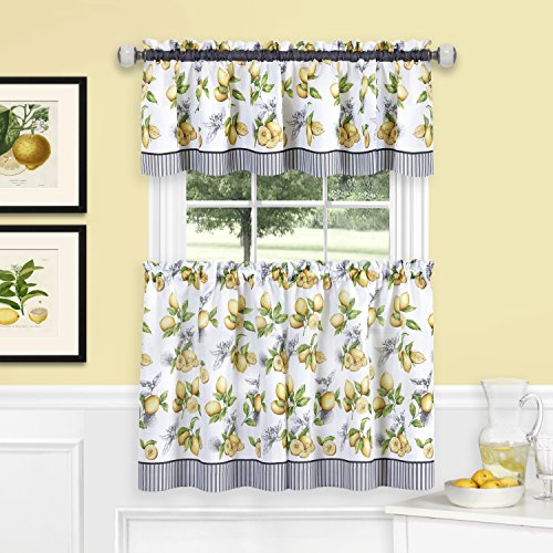 Achim Home Furnishings LDTV36YL12 Fenstervorhang-Set, Zitronengelb, 147,3 x 91,4 cm, Gelb von Achim Home Furnishings