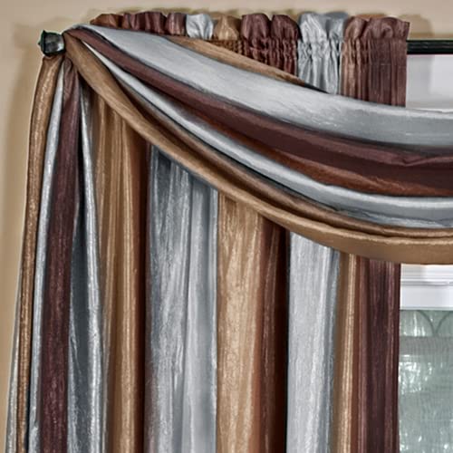 Achim Home Furnishings Vorhang Weicher Fensterschal, Polyester, Schokolade, 50x144 von Achim Home Furnishings