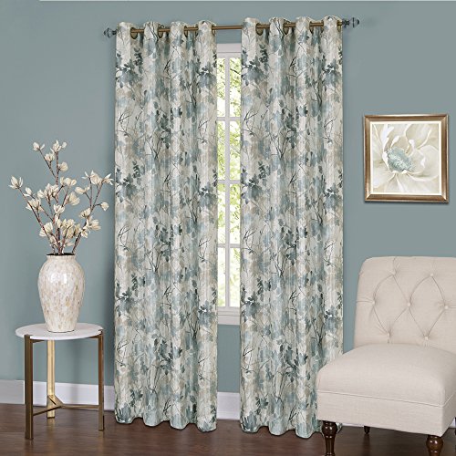 ACHIM Home Furnishings Vorhang mit Ösen, gefüttert Modern 50" x 84" Nebel von ACHIM