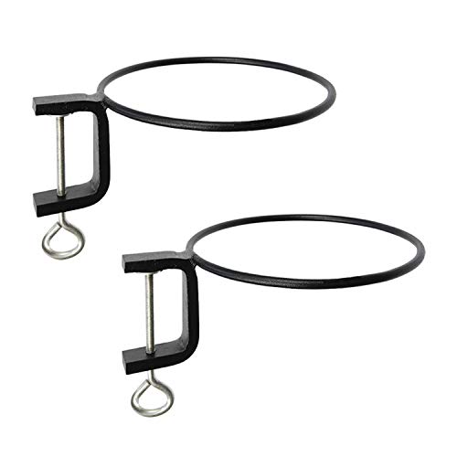 Achla Blumentopfring zum Anklemmen, Metall, Schwarz von Achla Designs