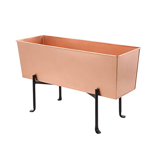 Achla Designs Blumenkasten aus Kupfer mit klappbarem Ständer von Achla Designs