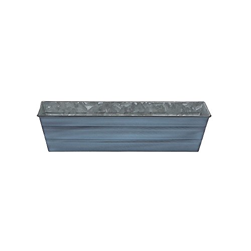 Achla Designs Verzinkter Fensterblumenkasten, Nantucket-Blau, S (55,9 x 15,2 x 12,7 cm (L x B x H)) von Achla Designs