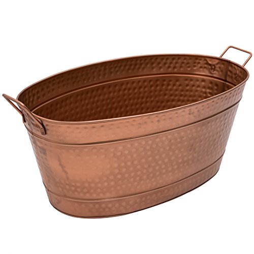 Achla Designs Große ovale Stahlwanne C-55C - Kupfer Achla Designs Große ovale Stahlwanne C-55C - Kupfer von Achla Designs