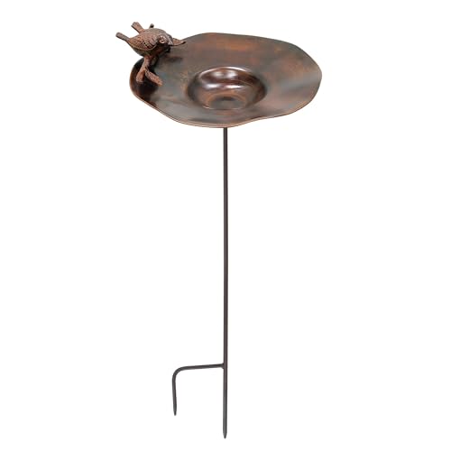 Antike Vogeltränke mit Vogelpfahl von Achla Designs