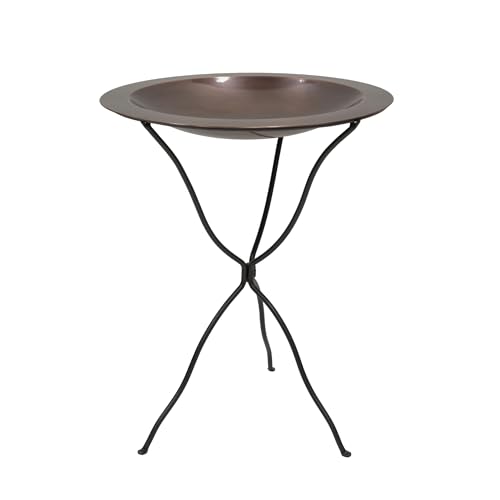 Klassischer Kupfer-Vogeltränke mit Ringständer, 61 cm von Achla Designs