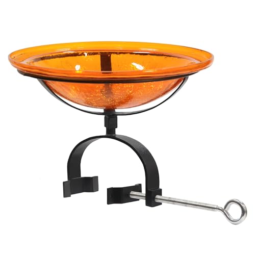 Mandarinen-Vogeltränke mit Vogeltränke, 30,5 cm von Achla Designs
