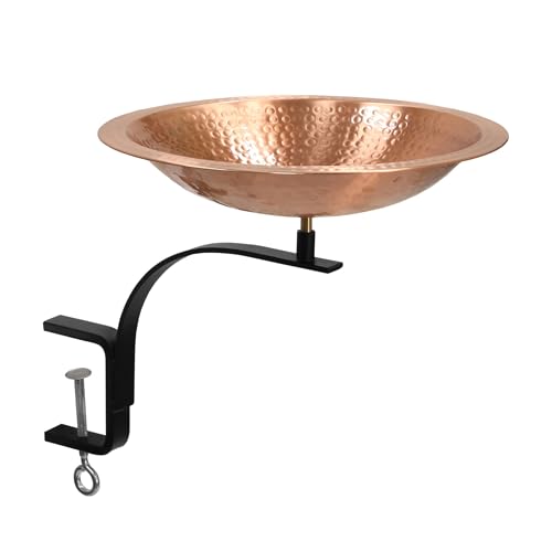 Vogeltränke aus gehämmertem massivem Kupfer von Achla Designs