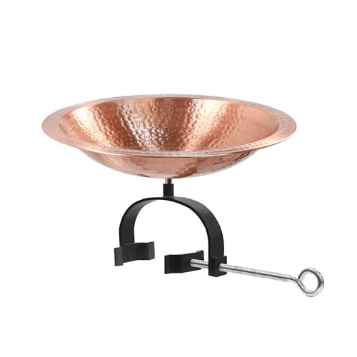Vogeltränke aus gehämmertem massivem Kupfer von Achla Designs