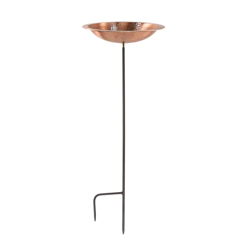 Vogeltränke aus gehämmertem massivem Kupfer von Achla Designs