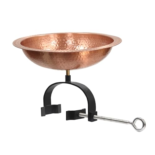 Vogeltränke aus gehämmertem massivem Kupfer von Achla Designs