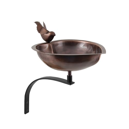 Vogeltränke in Herzform, Wandhalterung von Achla Designs
