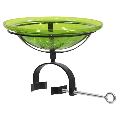 Vogeltränke mit Vogeltränke, 30,5 cm, Farngrün von Achla Designs