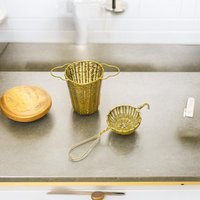 Messing Teesieb Und Infuser Kombipackung 2 Stück 100% Kunsthandwerk Messing Teesieb Und Infuser Kombipackung 2 Stück 100% Kunsthandwerk von AcmePerfectHome