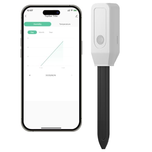Acmerota Smart Bodenfeuchtesensor Intelligenter Wifi Bodenfeuchtigkeitssensor genaue Messung Feuchtigkeitsmesser für Pflanzen mit Echtzeiterkennung,2in1 kompatibel mit Smart Life APP & Alexa Acmerota Smart Bodenfeuchtesensor Intelligenter Wifi Bodenfeuchtigkeitssensor genaue Messung Feuchtigkeitsmesser für Pflanzen mit Echtzeiterkennung,2in1 kompatibel mit Smart Life APP & Alexa von Acmerota