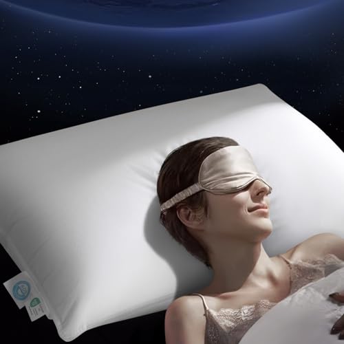 Acnalboma Luxuriöses Gänsedaunenkissen, Hotelqualität, Bettkissen zum Schlafen, 900+ Füllkraft, Premium-Federkissen, flauschig, weiches Daunenkissen, 600 Baumwollschale, 1 Stück, 50,8 x 91,4 cm von Acnalboma