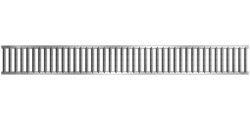 Aco Entwässerungsrinne ACO Self Stegrost Standardline Stahl 1 m silber von Aco