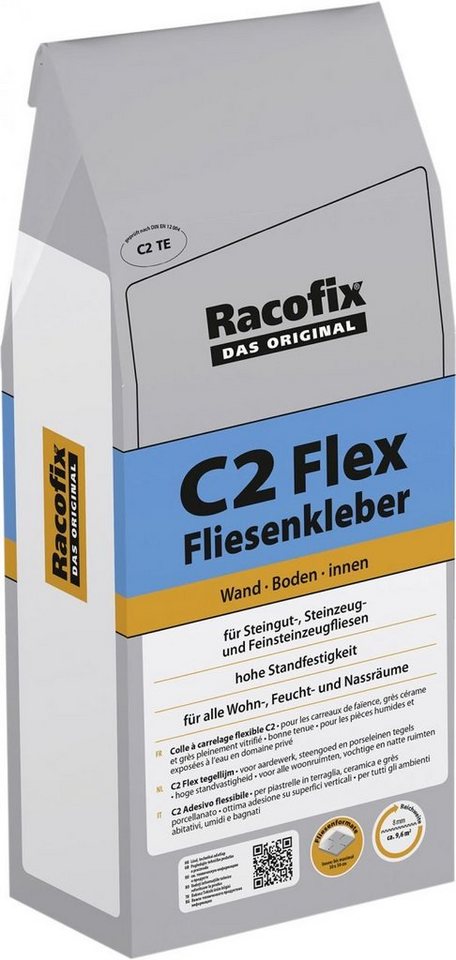 Aco Fliesenaufkleber Racofix Fliesenkleber C2 Flex 5 kg von Aco