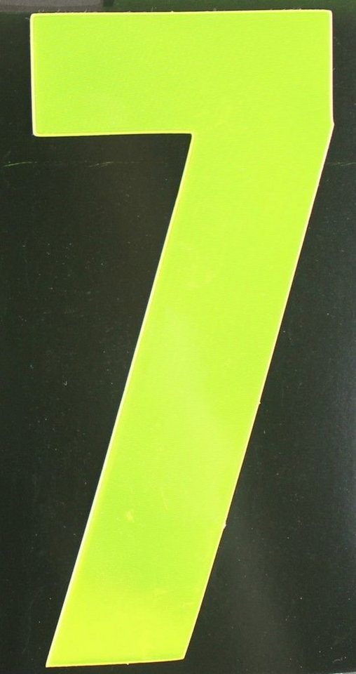 Aco Hausnummer Conacord Reflektierende Klebezahl 7 gelb 170 mm 7 von Aco