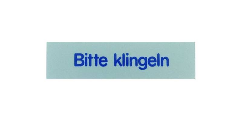 Aco Metallschild Conacord Klebeschild Bitte Klingeln von Aco