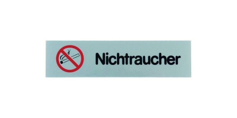 Aco Metallschild Conacord Klebeschild Nicht Raucher von Aco
