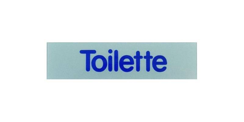 Aco Metallschild Conacord Klebeschild Toilette von Aco