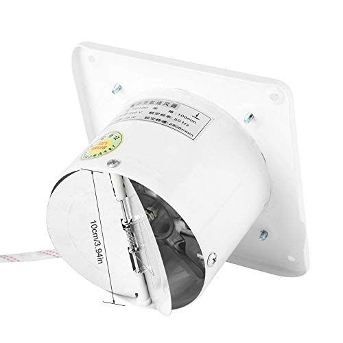 4 Zoll Abluftventilator Wandabluftventilator, Acogedor 25W 220V an der Wand befestigter Fensterlüfter Radialventilator Badlüfter, Super Silent, Home-Badezimmer-Küche von Acogedor