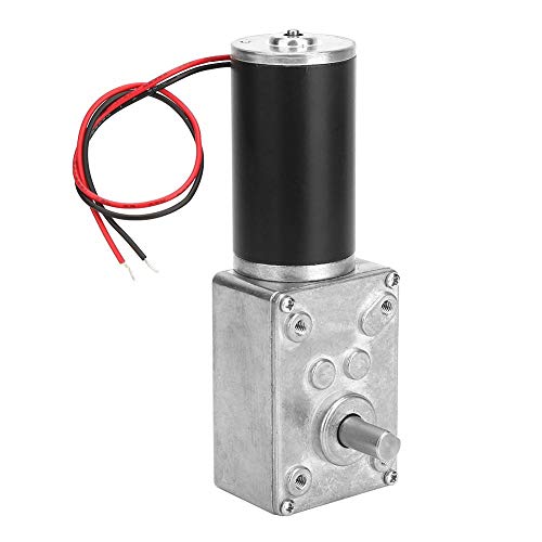 Getriebemotor,24V Schneckengetriebemotor Hohe Torsionsgeschwindigkeit elektrischer Getriebemotors Umschaltbarer Schneckengetriebemotor 8mm Welle 24V DC Turbinenschneckengetriebemotor(5RPM) von Acogedor