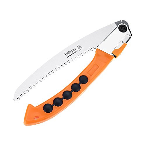 Klappsäge,Folding Pruning Saw Faltbare tragbare Beschnitt Handsäge mit Anti Rutsch Griff Outdoor Garten Baum Trimmen Werkzeug 270mm 7 Zähne pro 25 mm Länge von Acogedor