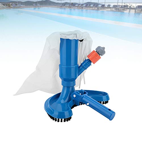 Pressure Pool Cleaner, tragbarer Staubsauger für Schwimmbecken, Bürstenkopf + Griff + Schnellkupplung + Netzbeutel + Wassereinlass, zum Reinigen von kleinen Schwimmbecken, Spa, Teich, Whirlpo von Acogedor