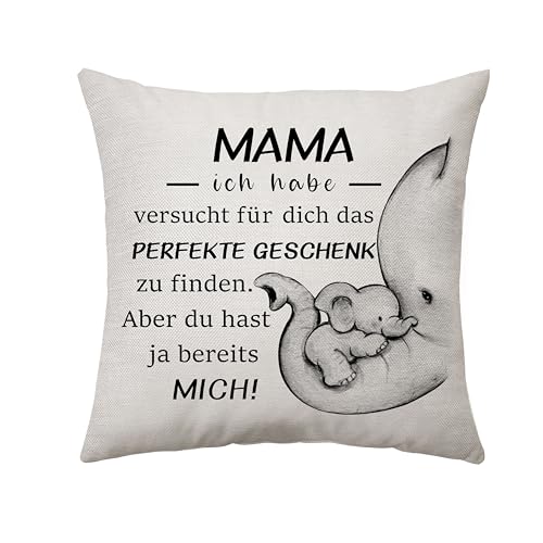 Aconesong Beste Mama Geschenk von Tochter Sohn - Kissenbezug Geschenke für Mama Mutter Geschenk für Muttertag Weihnachten Geburtstagsgeschenk für Mama Deko (Mama) von Aconesong