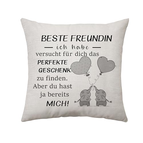 Aconesong Geschenke für Beste Freundin Personalisierte Kissenbezug Beste Freundin Geschenke Geburtstag Weihnachten Hochzeitstag Jahrestag Geschenk für Sie Freundschaftsgeschenke (Beste Freundin) von Aconesong