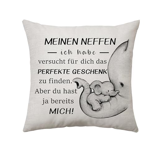 Aconesong Geschenke für Neffe Geburtstagsgeschenke von Tante Onkel Kissenbezug für Neffen Jungen Inspirierende Geschenke für den Abschluss Zurück zur Schule Weihnachts Kissenbezug Andenken (Neffen) von Aconesong